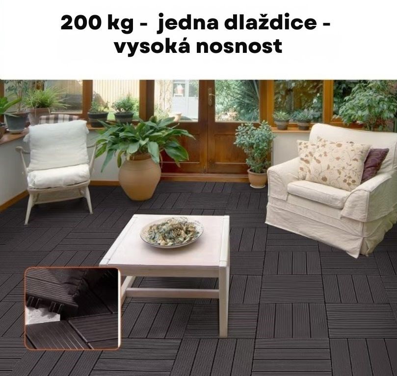 ConSys Plastové dlaždice z Polypropylénu 30x30x2 cm sada 10 kusů 2 (1)